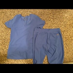 Figs scrubs set - ceil blue